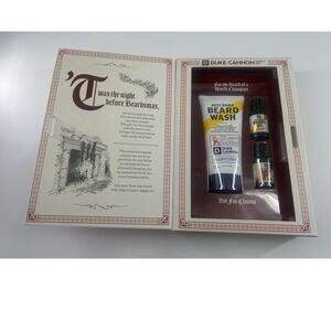 Duke of Cannon The Miracle at 34 Beard Street Gift Men Beard Wash Oil Citrus New